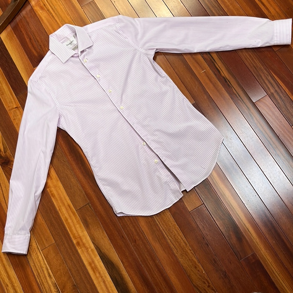 Nice Goodfellow&Co long sleeve Button Down Polo - Lavender / Men’s Small